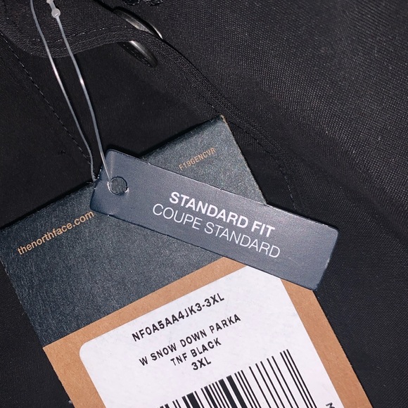 NWT The North Face Snow Down Parka, Black, XXXL - Picture 7 of 14